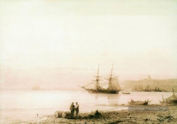 romantique romantisme Tableau Peinture - rivage 1861 Romantique Ivan Aivazovsky russe